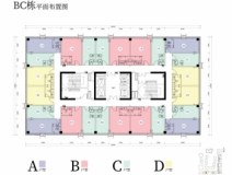 惠州读者文化园BC栋平面图