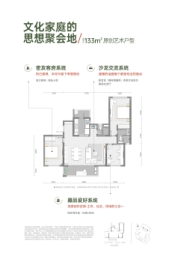 卓越.云门锦绣3室2厅1厨2卫建面133.00㎡