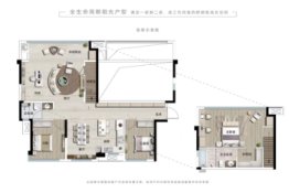 保利·明玥半山3室2厅1厨2卫建面115.0㎡