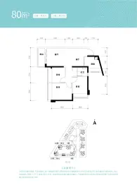 宏发万悦山璟庭3室2厅1厨1卫建面80.00㎡