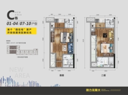 旺城·新域1室1厅1厨2卫建面37.00㎡