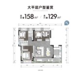 大平层户型建面158平