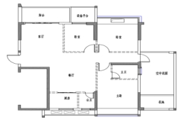 东港豪庭3室2厅1厨2卫建面125.00㎡