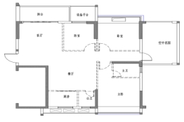 东港豪庭3室2厅1厨2卫建面123.00㎡