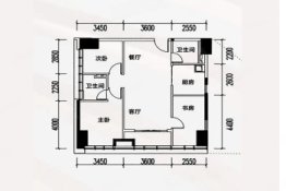 保利碧桂园天汇·云湾3室1厅2卫建面123.00㎡