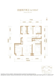 首开金茂望京樾4室2厅1厨2卫建面120.0㎡