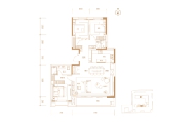 远洋万和公馆3室2厅1厨2卫建面166.00㎡