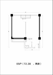 荣申·天玺湾建面72.38㎡