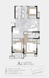 华协·滨河丽都3室2厅1厨2卫建面111.00㎡