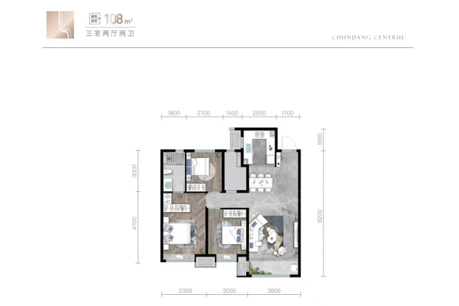 龙湖春江郦城|运河印户型图