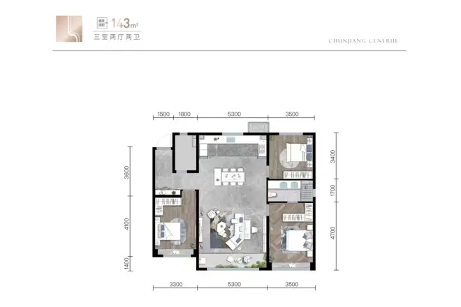 龙湖春江郦城|运河印户型图