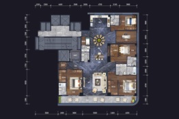 兰园6室2厅1厨7卫建面347.0㎡