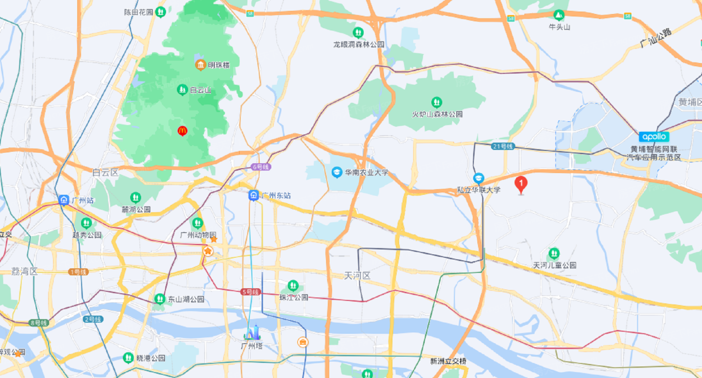 缦云广州交通图