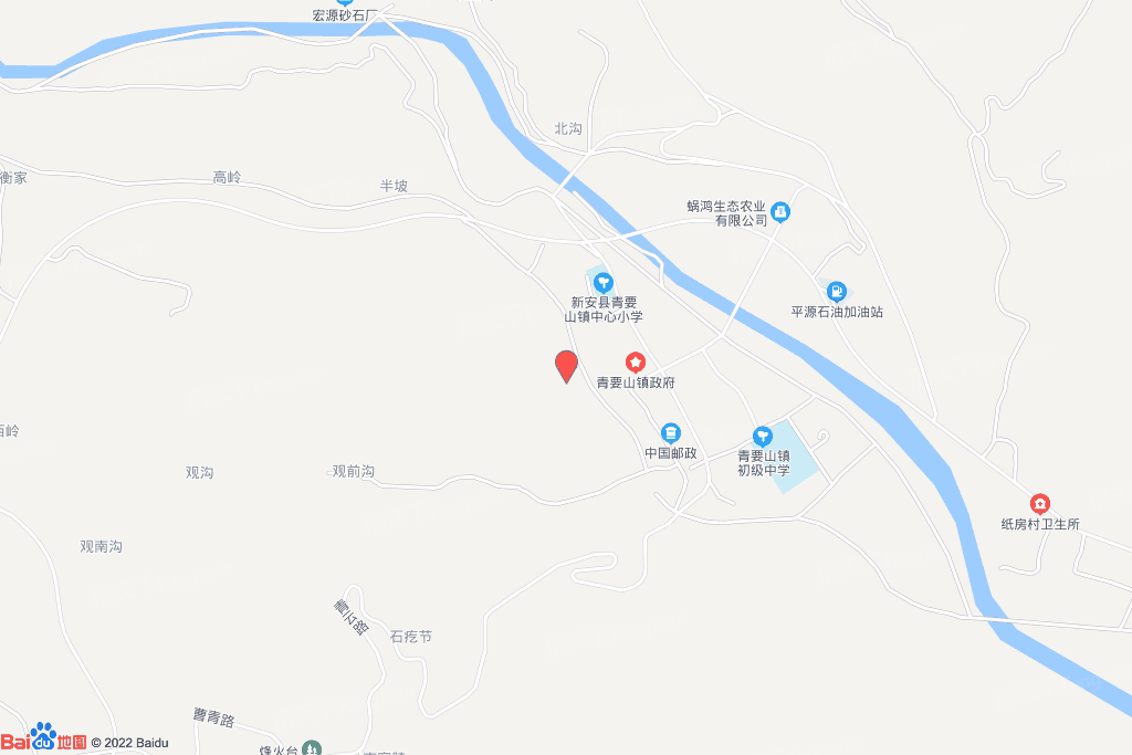 新安县青要山镇春华路东侧XATD2022-017地块交通图