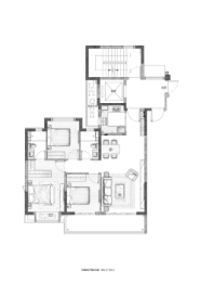 中海·汇德里3室2厅1厨2卫建面115.00㎡