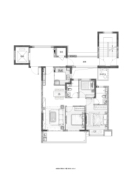 中海·汇德里3室2厅1厨2卫建面100.00㎡