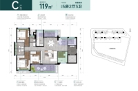 C户型-建面约119㎡