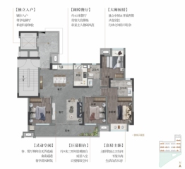 新光悦府4室2厅1厨2卫建面126.00㎡