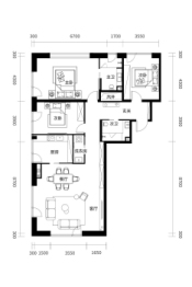 中鹰黑森林3室2厅1厨2卫建面176.31㎡