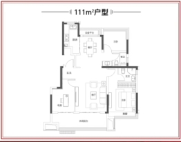 文一云湖轩3室2厅1厨2卫建面111.00㎡