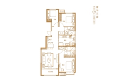 新御峰3室2厅1厨2卫建面129.00㎡