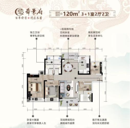 名城·舜景府3室2厅1厨2卫建面120.00㎡