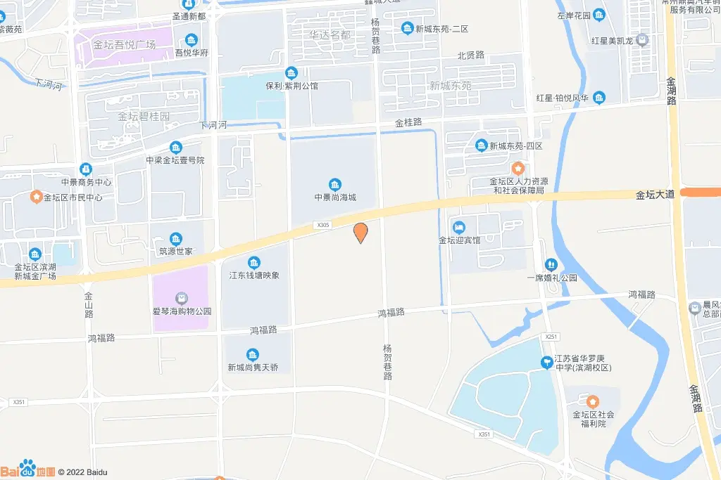 金坛大道南侧、新城路西侧地块二交通图