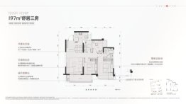 天投中海·天府合印3室2厅1厨2卫建面97.00㎡