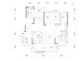 中丞·时代誉峯3室2厅1厨2卫建面124.00㎡