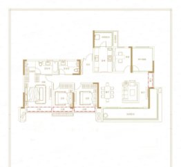 华侨城·欢乐明湖5室2厅1厨2卫建面165.00㎡