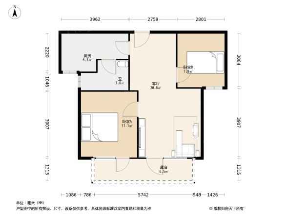 荣盛花语城户型图
