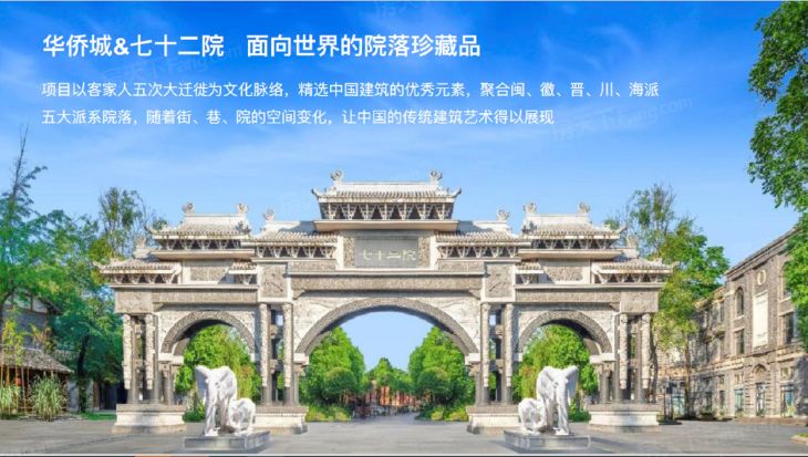 华侨城72院实景图