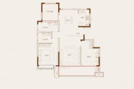 聚诚凤悦府3室2厅1厨2卫建面117.00㎡