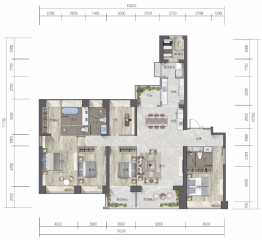 深铁懿府5室2厅2厨3卫建面240.00㎡