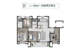 万籁拾光4室2厅1厨2卫建面130.00㎡