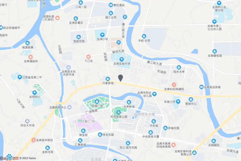龙南市濂江南岸安置区76号交通图