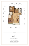 H1户型 130㎡三居