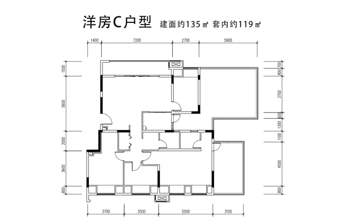 信达九珑郡户型图