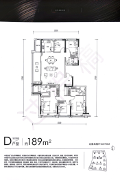 芳翠锦绣府5室2厅1厨3卫建面189.00㎡