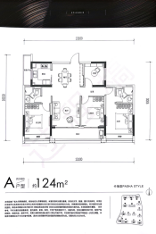 芳翠锦绣府4室2厅1厨2卫建面124.00㎡