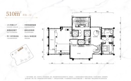 龙华金茂府6室3厅2厨5卫建面510.00㎡