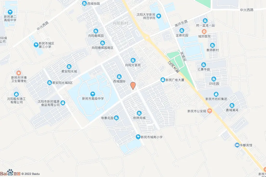 新民市辽滨街道编号2022-051地块交通图