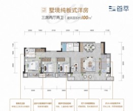 中国南山·重庆汽车公园3室2厅1厨2卫建面100.00㎡