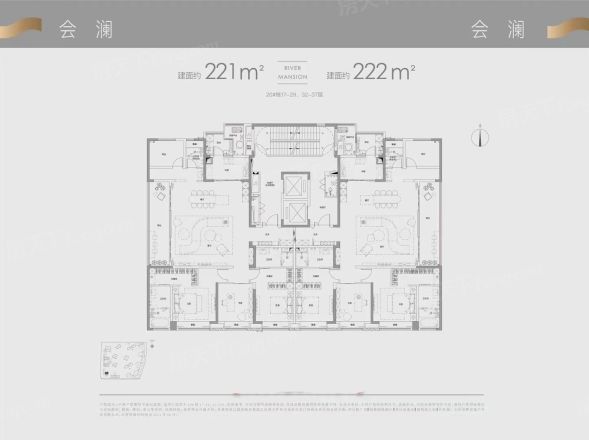 旭辉·铂悦湘江户型图