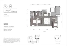 天健·麓湖天境4室3厅1厨3卫建面176.00㎡