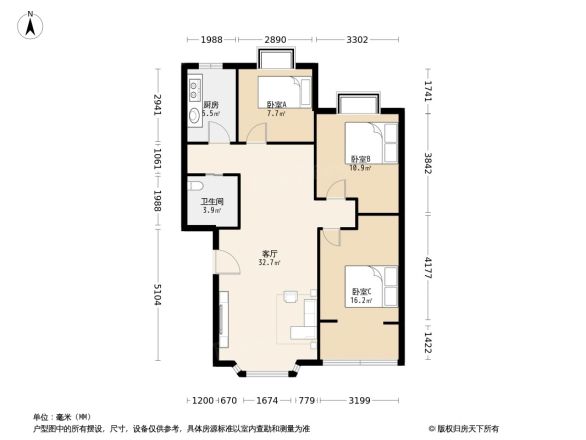 南铁新居户型图