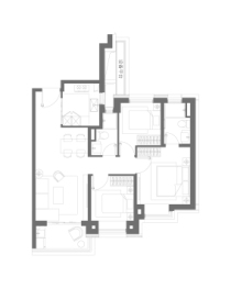 保利越秀和樾天汇3室2厅1厨2卫建面103.00㎡