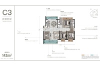 2栋C3-143㎡户型