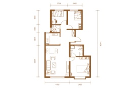 山水文园二期3室2厅1厨2卫建面112.00㎡