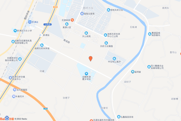 新津区花源街道杨柳村一组、四组、五组交通图